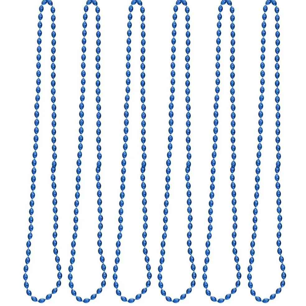 Oval Plastic Party Bead Necklaces, 6ct.