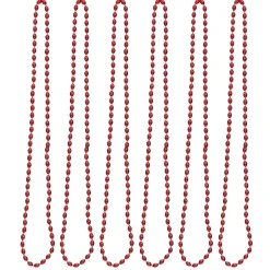 Oval Plastic Party Bead Necklaces, 6ct.