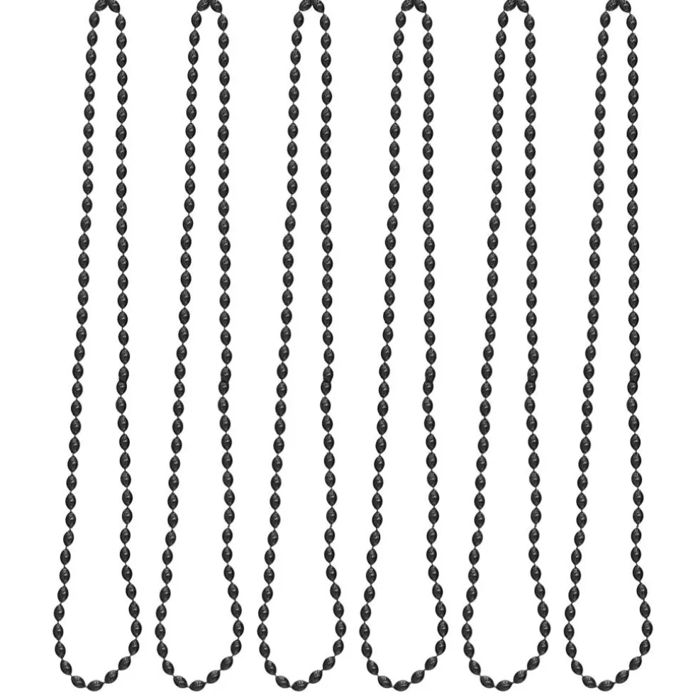 Oval Plastic Party Bead Necklaces, 6ct.