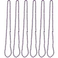 Oval Plastic Party Bead Necklaces, 6ct.