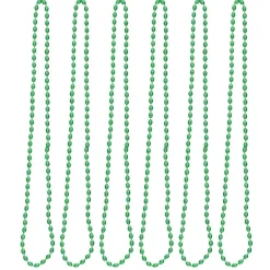 Oval Plastic Party Bead Necklaces, 6ct.