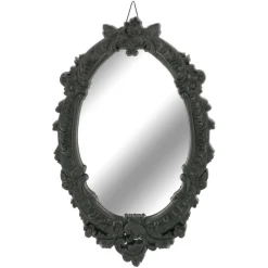 Oval Wall Mirror in Ornate Rose & Leaf Frame by Ashland®