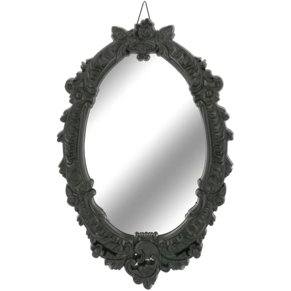 Oval Wall Mirror in Ornate Rose & Leaf Frame by Ashland®