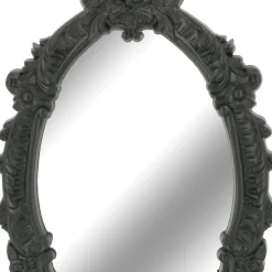 Oval Wall Mirror in Ornate Rose & Leaf Frame by Ashland®