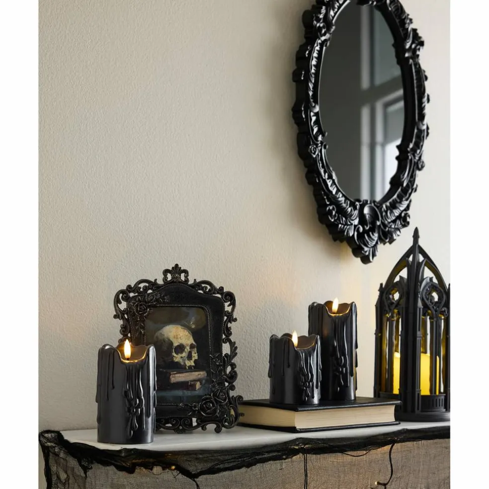 Oval Wall Mirror in Ornate Rose & Leaf Frame by Ashland®