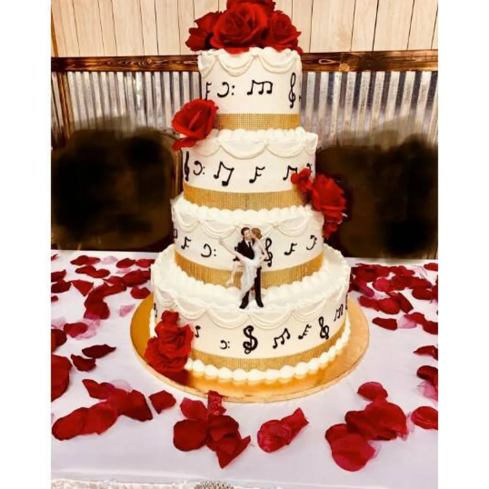 "Over the Threshold" Wedding Bride and Groom Cake Topper Figurine