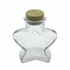 5oz. Clear Glass Star Bottle with Cork by Ashland®