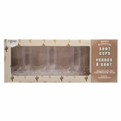 1oz. Clear Plastic Boot Shot Cups, 4ct.