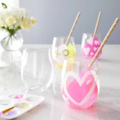 12oz. Clear Plastic Stemless Wine Glasses by Celebrate It™, 20ct.