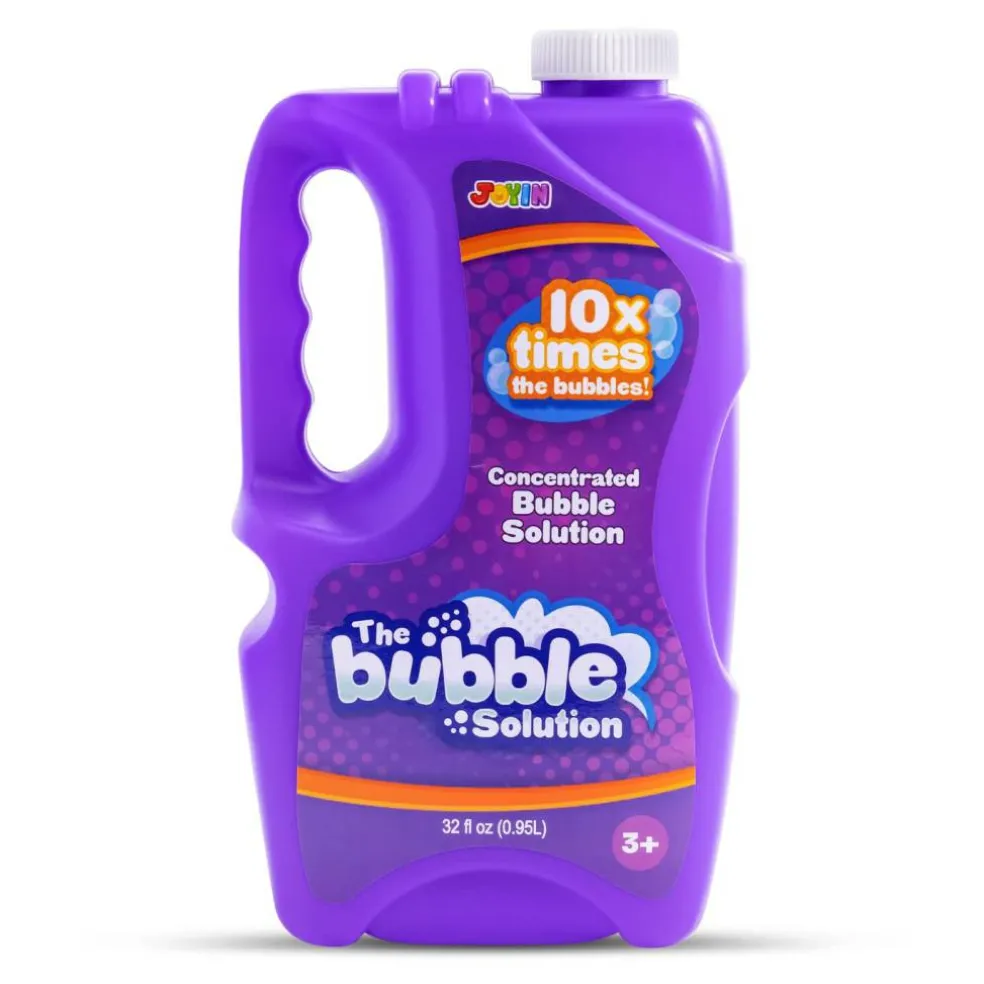 32 OZ Concentrated Bubble Solution for Bubble Machines (Up to 2.5 Gallons), Concentrated Solution Refills for Machine, Wands, Blower, Easter, Kids, Parties