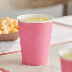 9 oz Disposable Plastic Party Cups, 10 Pack, Multiple Colors