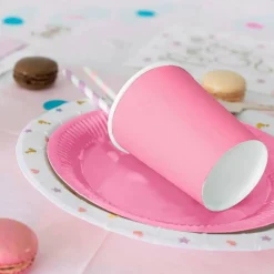 9 oz Disposable Plastic Party Cups, 10 Pack, Multiple Colors