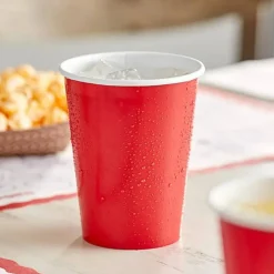 9 oz Disposable Plastic Party Cups, 10 Pack, Multiple Colors