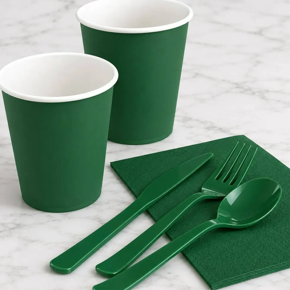 9 oz Disposable Plastic Party Cups, 10 Pack, Multiple Colors