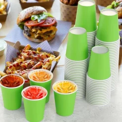 9 oz Disposable Plastic Party Cups, 10 Pack, Multiple Colors