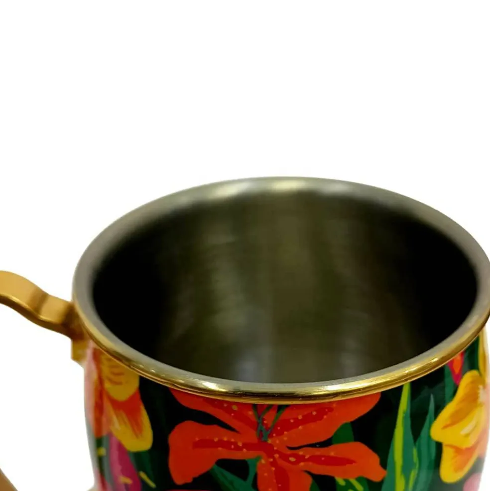 16oz. Floral Metal Mug by Ashland®