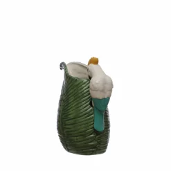 43.95oz. Green Tropical Ceramic Leaf Pitcher with Cockatoo Handle by Ashland®