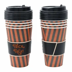 16oz. Halloween Trick or Treat Paper To-Go Hot Cups, 10ct. by Celebrate It™