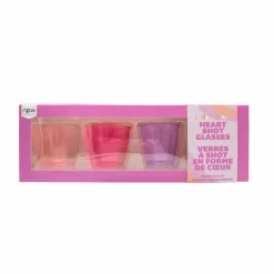 2oz. I Do Crew Heart Shot Glasses, 4ct.