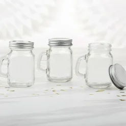 4 oz. Mini Mason Mug Shot Glass with Lid - DIY (Set of 12)