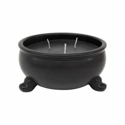 10oz. Oakmoss & Firewood Scented Black Cauldron Candle by Ashland®