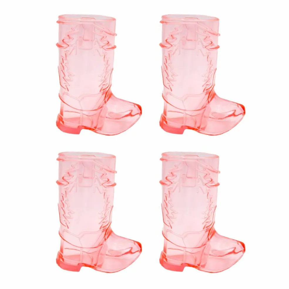 1.5oz. Pink Boot Scootin' Shot Cups, 4ct.