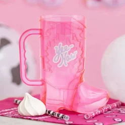 16oz. Pink Cowboy Boot Cup