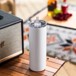 18.5oz. Skinny Sublimation Tumbler with Straw by Make MarketĀ®