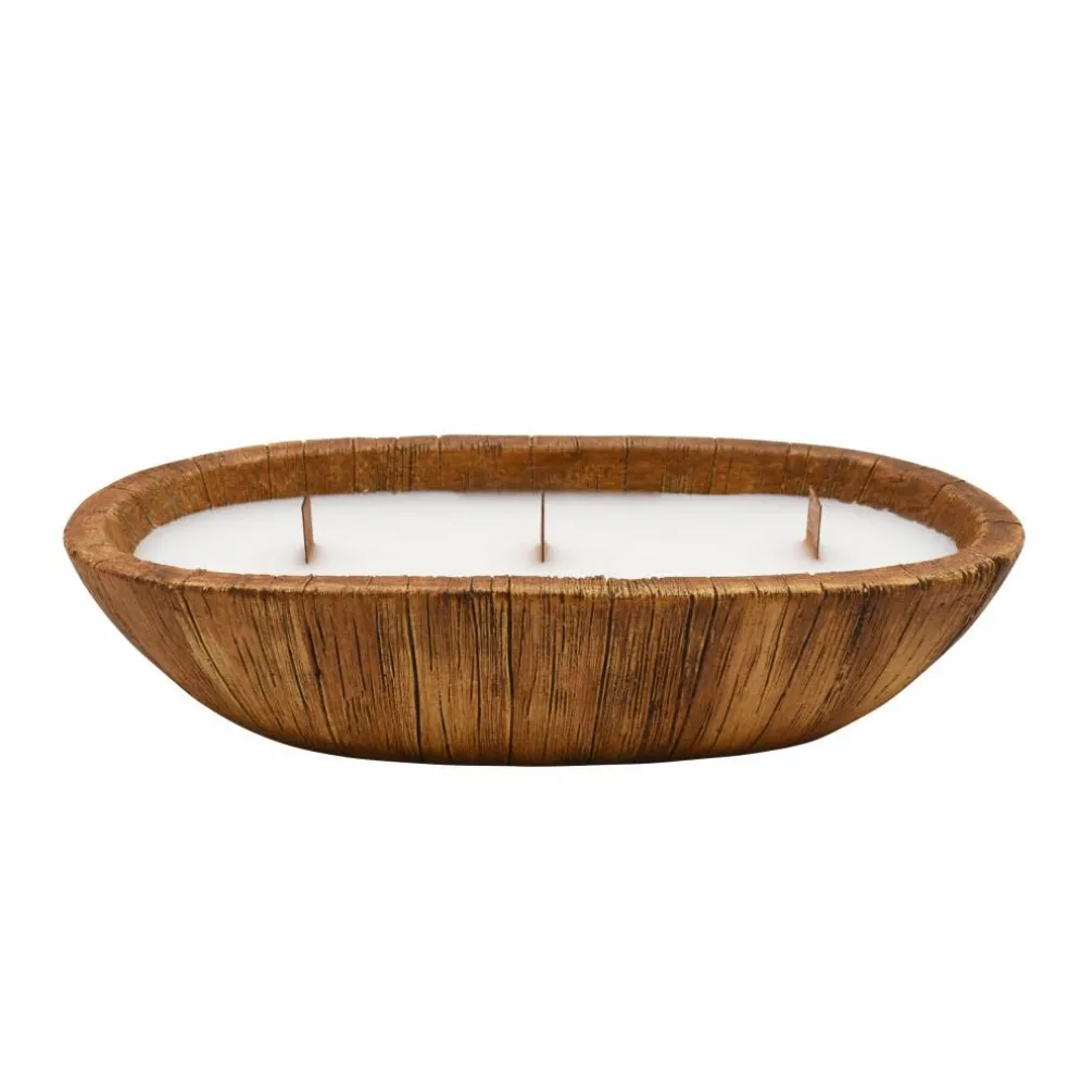 6oz. Spiced Orchard Scented Oval Dough Bowl Candle by Ashland®