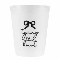 15.5oz. Tying the Knot Frosted Plastic Cups, 6ct. by Celebrate It™