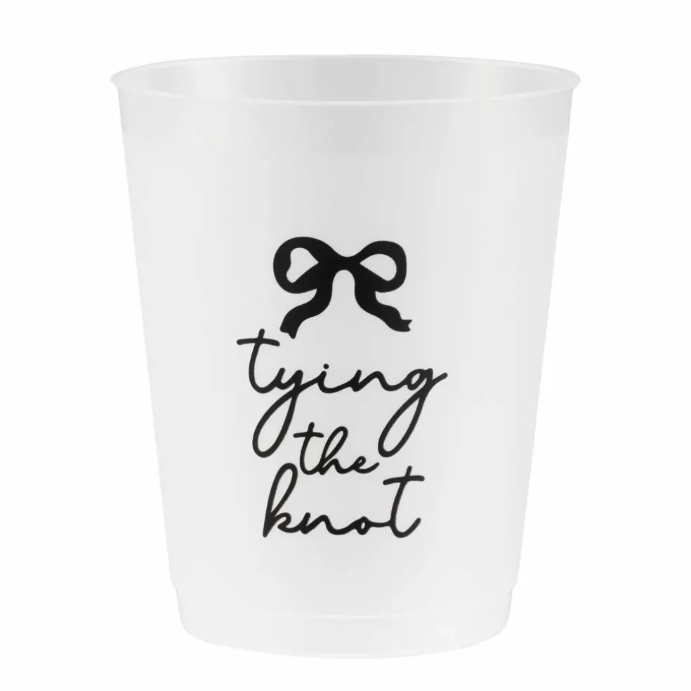 15.5oz. Tying the Knot Frosted Plastic Cups, 6ct. by Celebrate It™