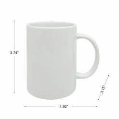 15oz. White Ceramic Sublimation Mugs, 6ct. by Make Market®