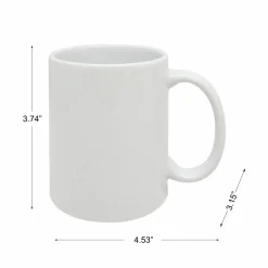 12oz. White Ceramic Sublimation Mugs, 6ct. by Make Market®
