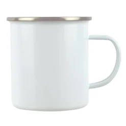 15.5oz. White Metal Sublimation Camping Mug by Make Market®