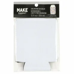 12oz. White Neoprene Sublimation Can Cooler by Make Market®