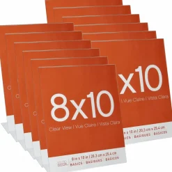 12 Pack: Acrylic Bent Vertical 8