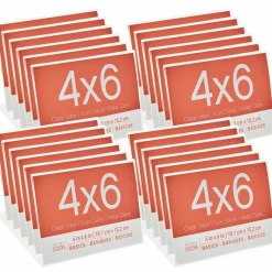 24 Pack: Acrylic Horizontal Bent 4