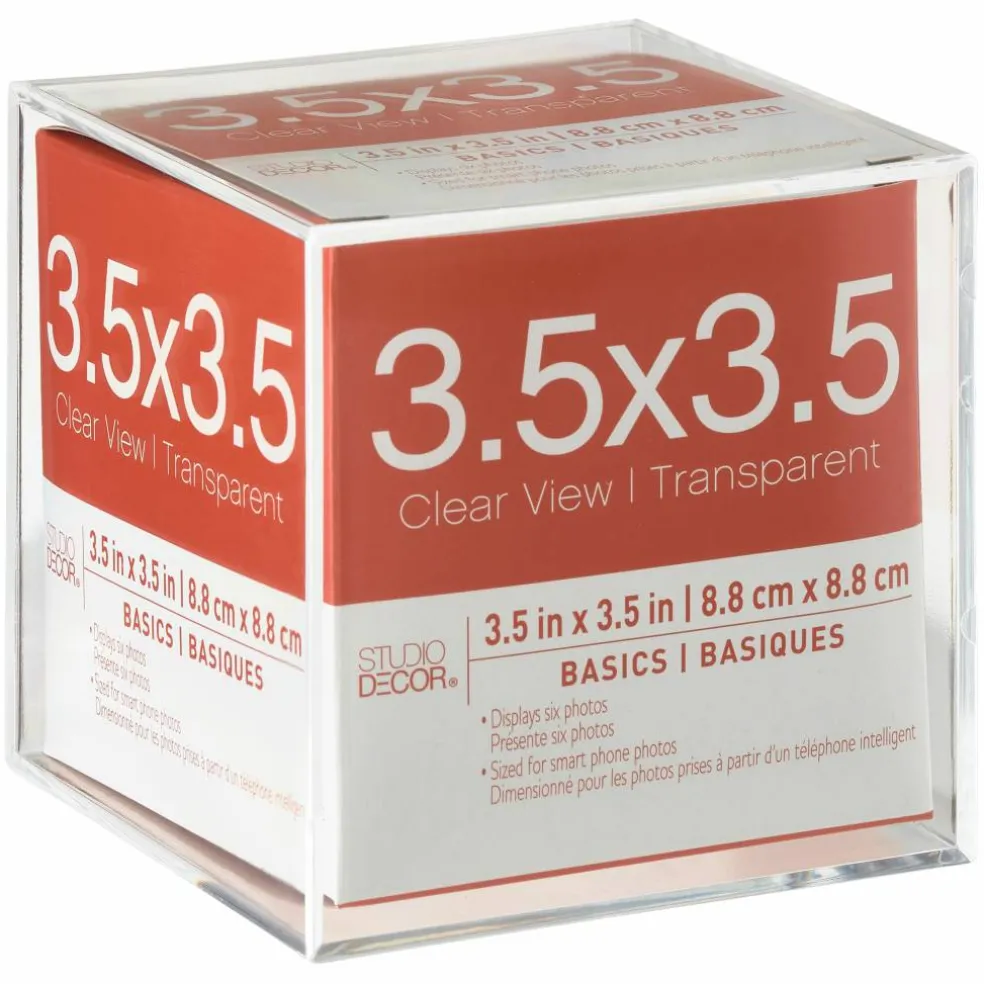 12 Pack: Acrylic Photo Cube Basics By Studio Décor®, 3.5" x 3.5"