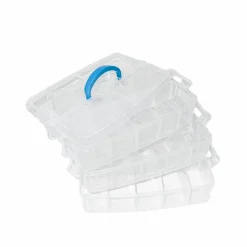 6 Pack: Adjustable Snap Box Jewelry Organizer by Bead Landing™
