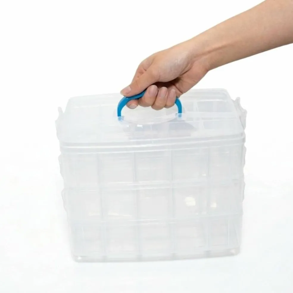 6 Pack: Adjustable Snap Box Jewelry Organizer by Bead Landing™