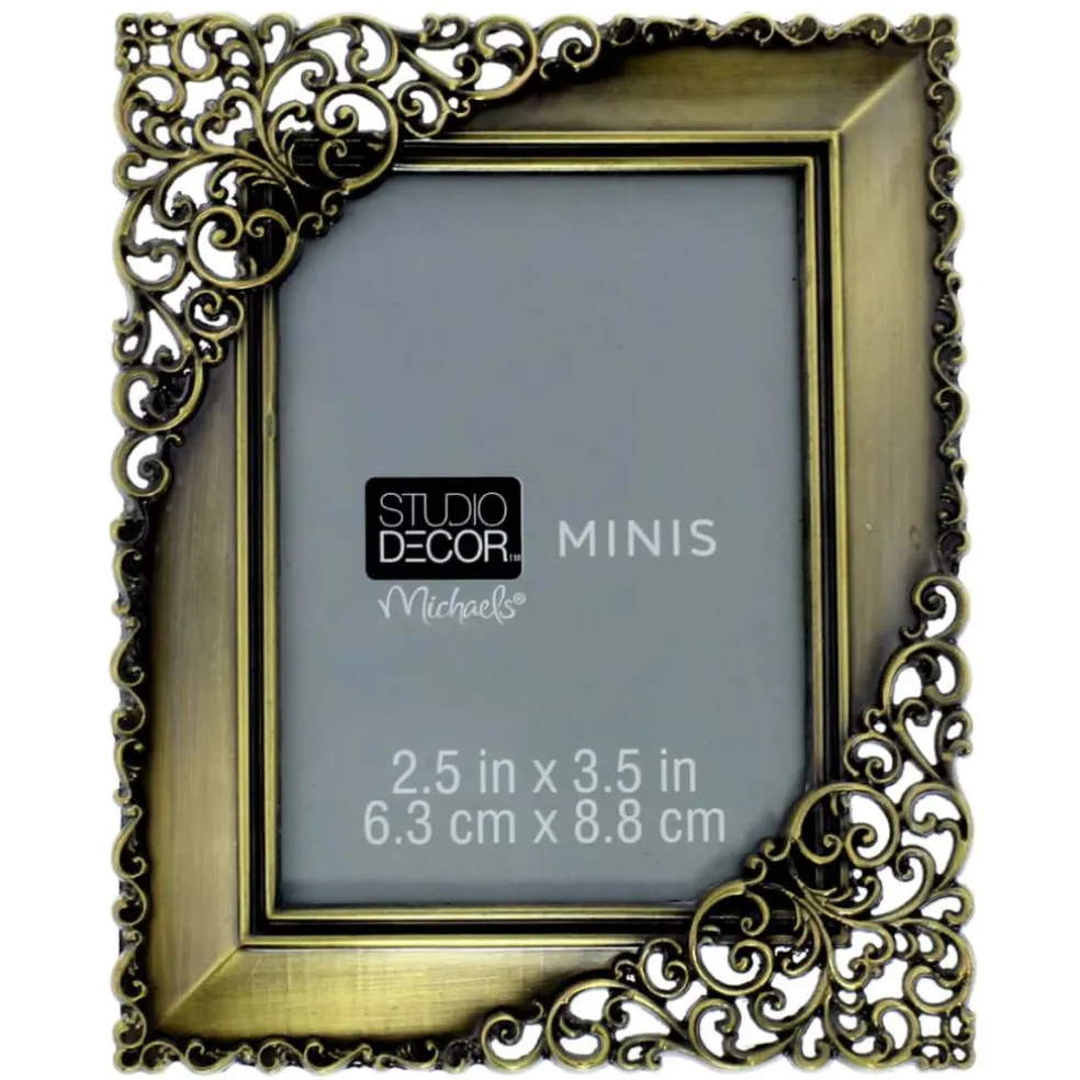 24 Pack: Antique Bronze Ornate 2.5" x 3.5" Mini Frame by Studio Décor®