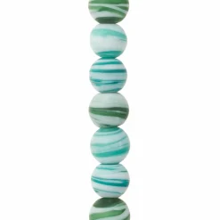 12 Pack: Aqua Mix Round Glass Beads, 12mm by Bead Landing™