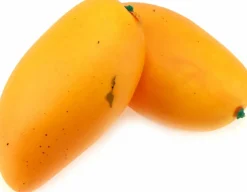 4Pack Artificial Mango,Fake Green Mango Fake Fruit Artificial Fruits
