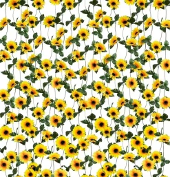 10 Pack Artificial Sunflower Garland, 8.2 Ft Silk Sunflower Vines with Green Leaves, Faux Hanging Flower Garlands for Home, Kitchen, Garden, Wedding Arch, Baby Shower & Party Decorations