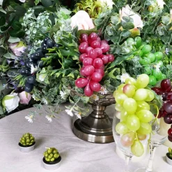 10 Pack Assorted Artificial Grapes Frosted Grape Clusters Decorative Grapes