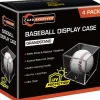 4 Pack Baseball Display Cases - UV Protected Acrylic Square Baseball Holder, Official Size Baseball Display Boxes, Clear Display Cube Baseball Memorabilia Showcase Autographed Ball Protector