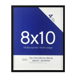 4 Pack Basics 8" x 10" Black Multipurpose Wall Frames by Studio Décor®