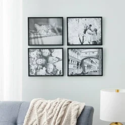 4 Pack Basics 8" x 10" Black Multipurpose Wall Frames by Studio Décor®