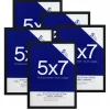 5 Pack Basics 5" x 7" Black Multipurpose Tabletop Frames by Studio Décor®