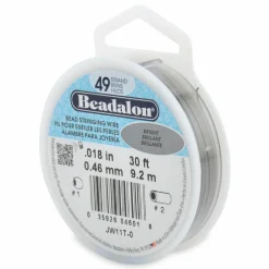 6 Pack: Beadalon® 0.46mm Bright 49 Strand Bead Stringing Wire, 30ft.